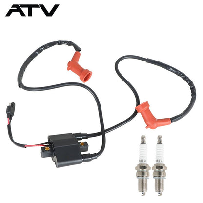 Solidspare Ignition Coil Spark Plug + Cap For Polaris Sportsman 600 04-05 Sportsman 700 06