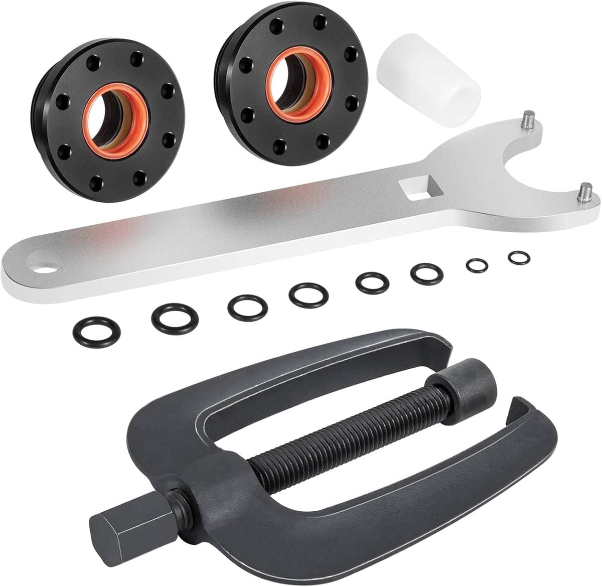 Solid Spare Bracket Puller + Front Mount Hydraulic Steering Cylinder Seal for Seastar