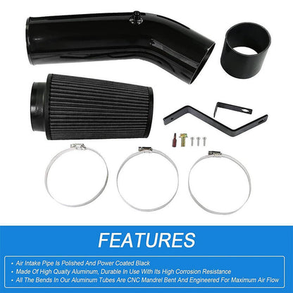 Solidspare Black Cold Air Intake Tube &Filter For 1999-2003 Ford F250 F350 F450 7.3L Diesel