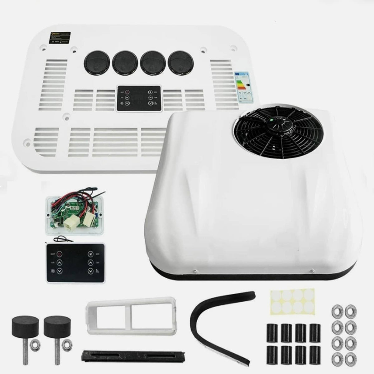 Solidspare 48V 11000 BTU RV Rooftop Air Conditioner A/C Unit Cooling For Trailer Motorhome