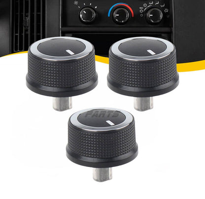 Solidspare 3x Heater A/C Temp Control Knob For 2008-2014 Chevrolet GMC Express Savana 1500