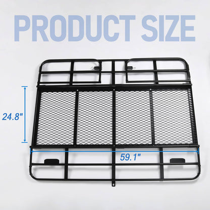 Solidspare 500lbs Car SUV Folding Rack Cargo Basket Trailer Hitch Mount Luggage Carrier New