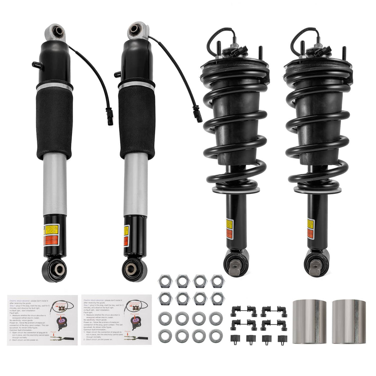 Solidspare Front Strut Assy AND Rear shock Absorber fit for 2015-20 Escalade Suburban Tahoe