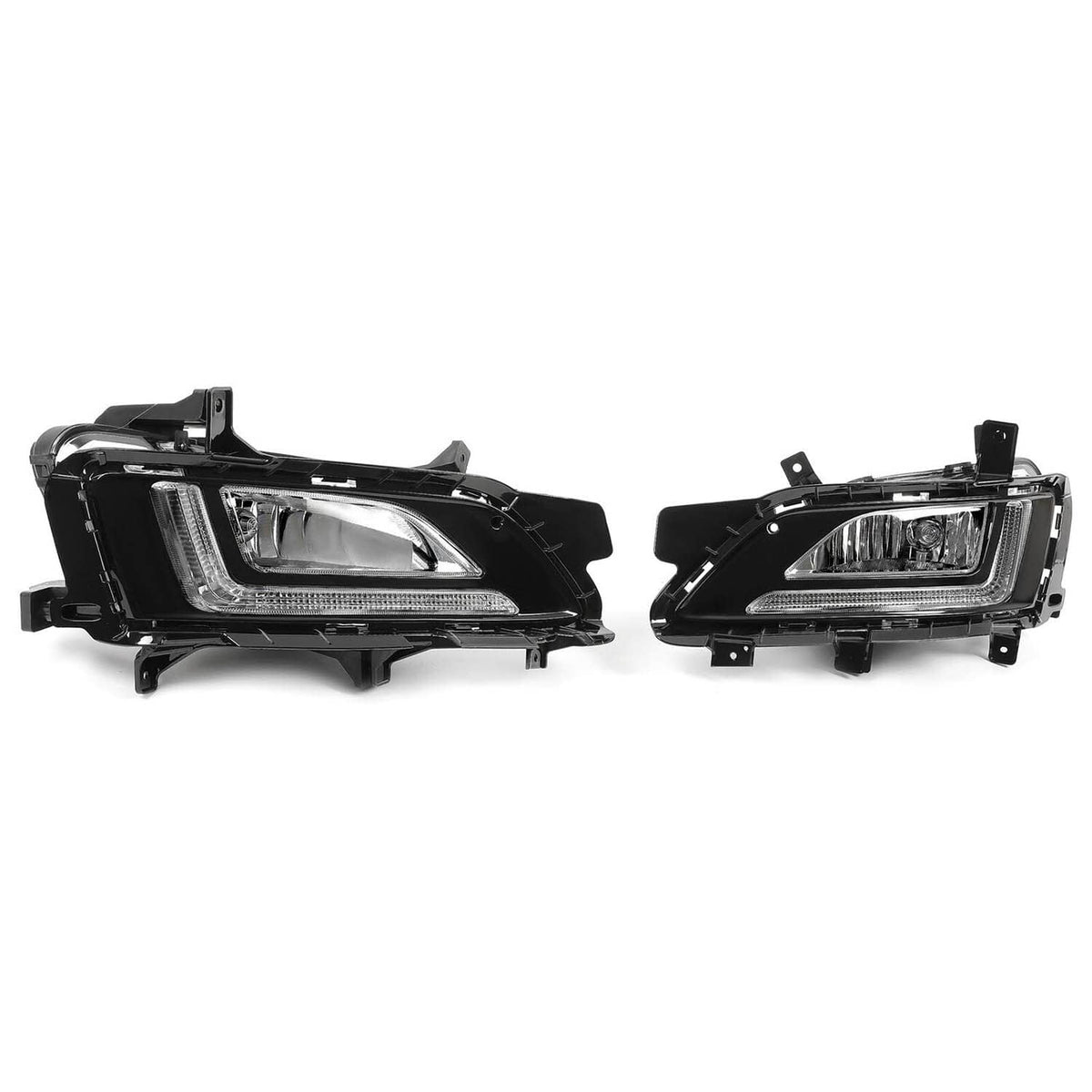 Solid Spare Pair LED&DRL Fog Lights Bumper Lamps LH&RH w/Bulbs For Hyundai Tucson 2019-2021