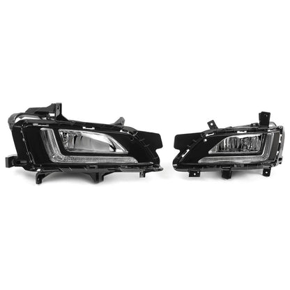 Solid Spare Pair LED&DRL Fog Lights Bumper Lamps LH&RH w/Bulbs For Hyundai Tucson 2019-2021