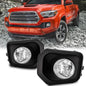 For 2016-2023 Toyota Tacoma SR SR5  TRD Fog Lights Bumper Lamps Clear Lens Pair