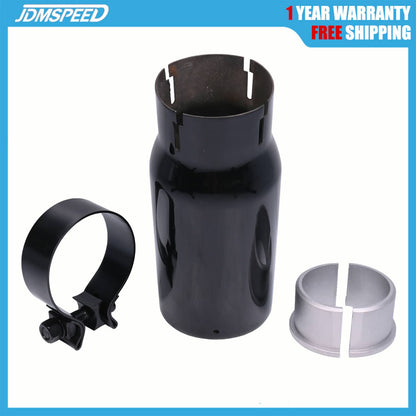 Solidspare BLACK CHROME EXHAUST TIP PT932-35180-02 FOR 2005-2022 TOYOTA TACOMA 2.7L 3.5L