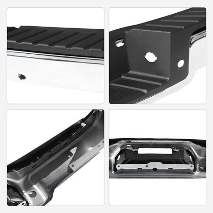 Solidspare Chrome Rear Bumper Assembly For 2006-2008 Ford F150 F250 Step Bumper w/ Hole