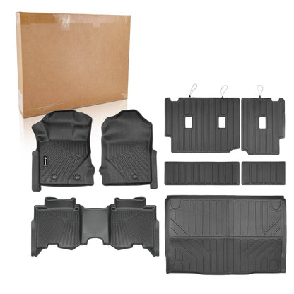 Solidspare For 21-26 Ford Bronco 4 Door Floor Mat Cargo Mat Trunk Liner Back Seat Full Set