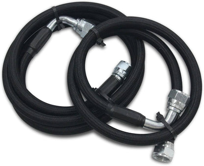 Solidspare Black Transmission Cooler Hose Line Set for Dodge Ram 2500/3500 5.9L 48RE 03-07