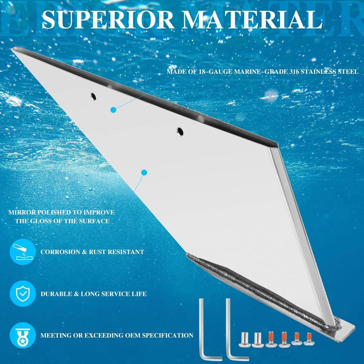 Solidspare 27051 Skeg Guard Fits for Mercury Mercruiser Bravo I & III 1990-Present