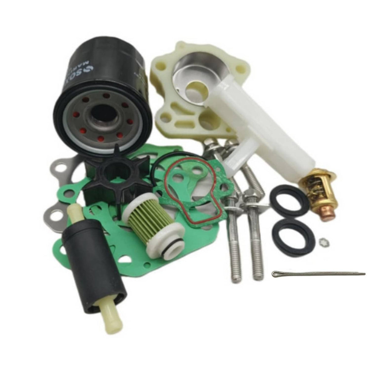 Solid Spare Yamaha 4-Str FT50G FT50J FT60D FT60G Outboard Maintenance Kit w/ Oil Fuel Filter