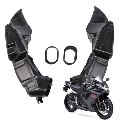 Solidspare For Suzuki GSXR600/750 2006-2007 2Pcs Ram Air Intake Tube Duct Cover Fairing