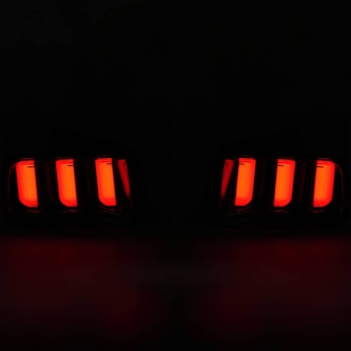 Solid Spare For Ford Mustang 2005-2009 Clear Lens LED Tail Lights Rear Brake Lamps Set 05-09
