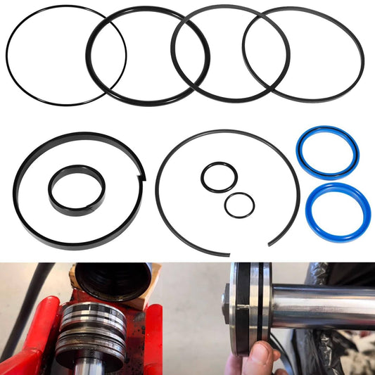 Solid Spare 4.0" Bore x 1.75" Rod Cylinder Hydraulic Log Splitter Cylinder Rebuild Seal Kit