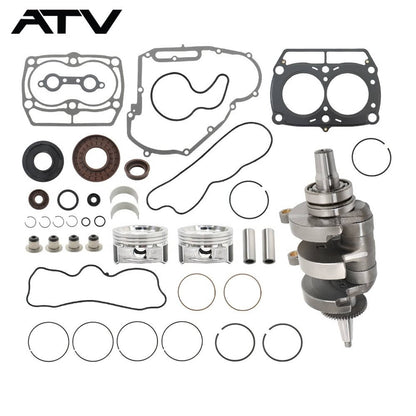Solidspare Crankshaft Piston Gasket For Polaris Ranger Sportsman RZR 800 Engine Rebuild Kit