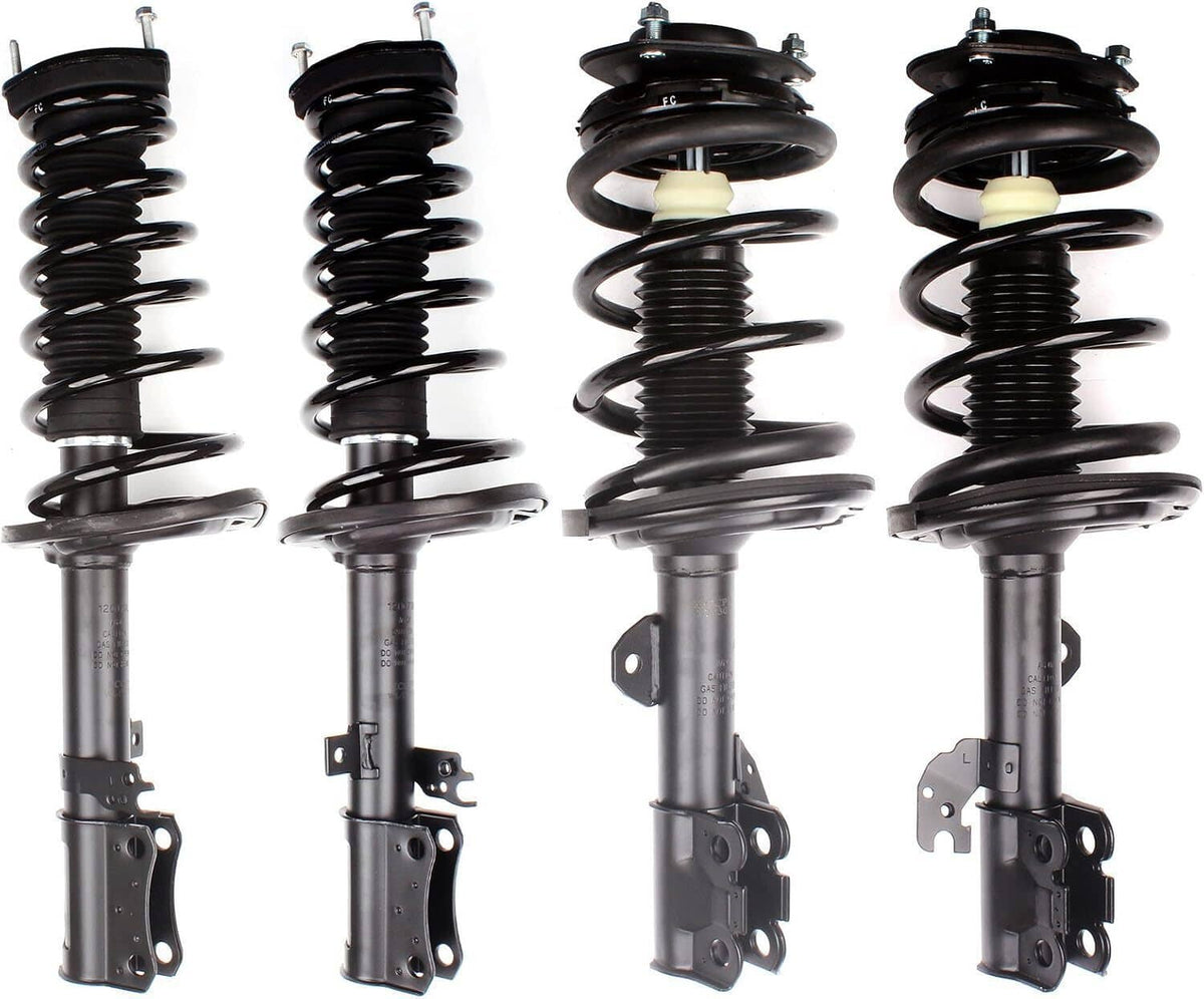 Solidspare 4x Front and Rear Shock Struts Assembly w/Coil Spring for Toyota Camry 2007-2011