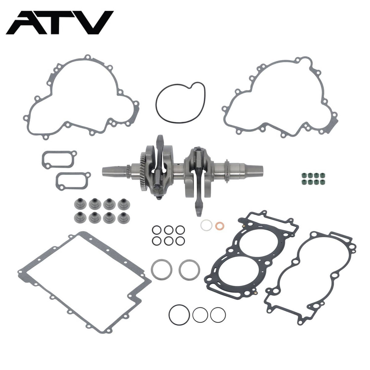 Solidspare For Ranger XP 900 13-16 Polaris Crankshaft Gaskets Seals End Rebuild Kit HR00119
