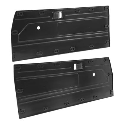 Solid Spare Fit 84-87 Toyota Pickup Truck Interior Door Panels Center Section Black ABS