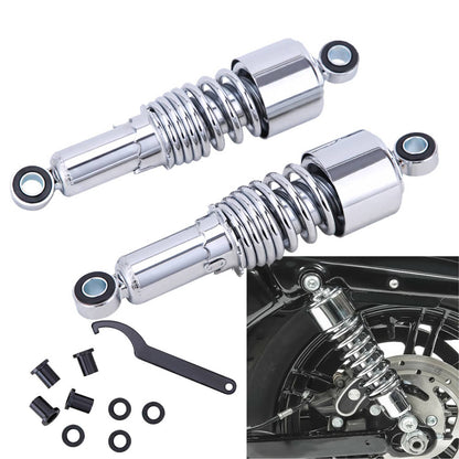 Solidspare Pair 10.5'' Rear Shocks Absorber Fit For Harley Sportster XL 883 1200 Lowering
