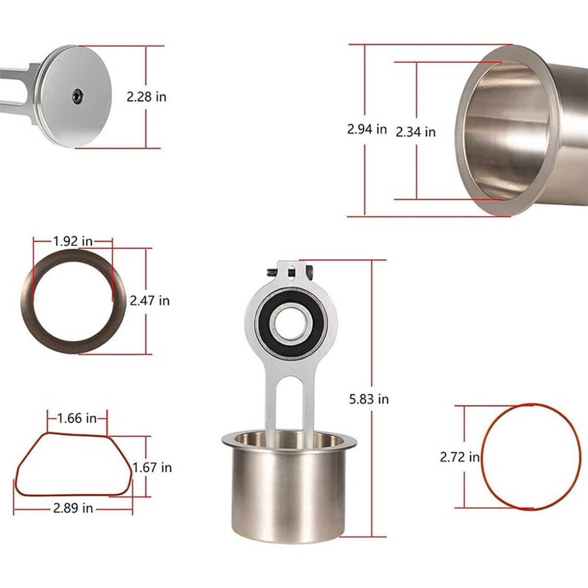 Solidspare KK-4835 Compressor Piston Kit Connecting Rod Kit with Bearing For Craftsman New
