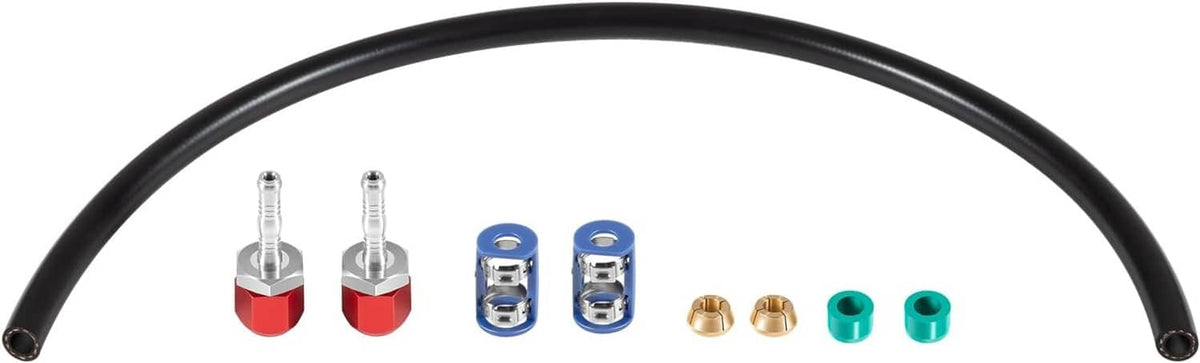 Solidspare 800-671 A/C Line Splice Kit for 3/8” Line With No.6 Hose 24" Line to Hose Repair