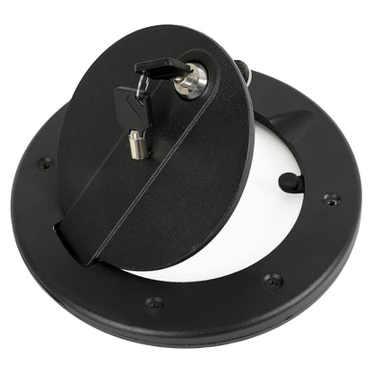 Solid Spare Aluminum Locking Fuel Filler Door Gas Tank Cap Cover For Hummer H3 H3T 2006-2010