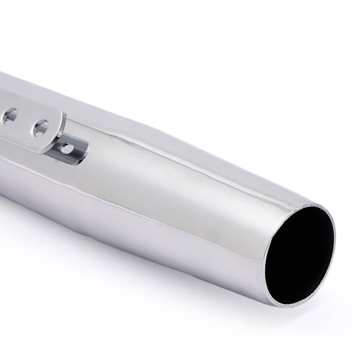Solidspare 2X Universal Motorcycle Exhaust Pipe Muffler Slip Silencer For Harley Cafe Racer