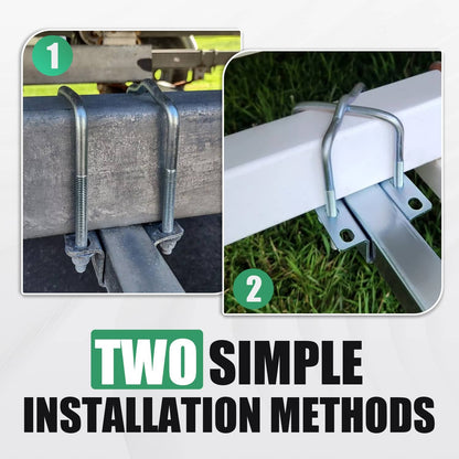 Solidspare 2 Side Boat Trailer Bunk Board Guide-On 75 degree 24" Carpeted Guides w/Hardware