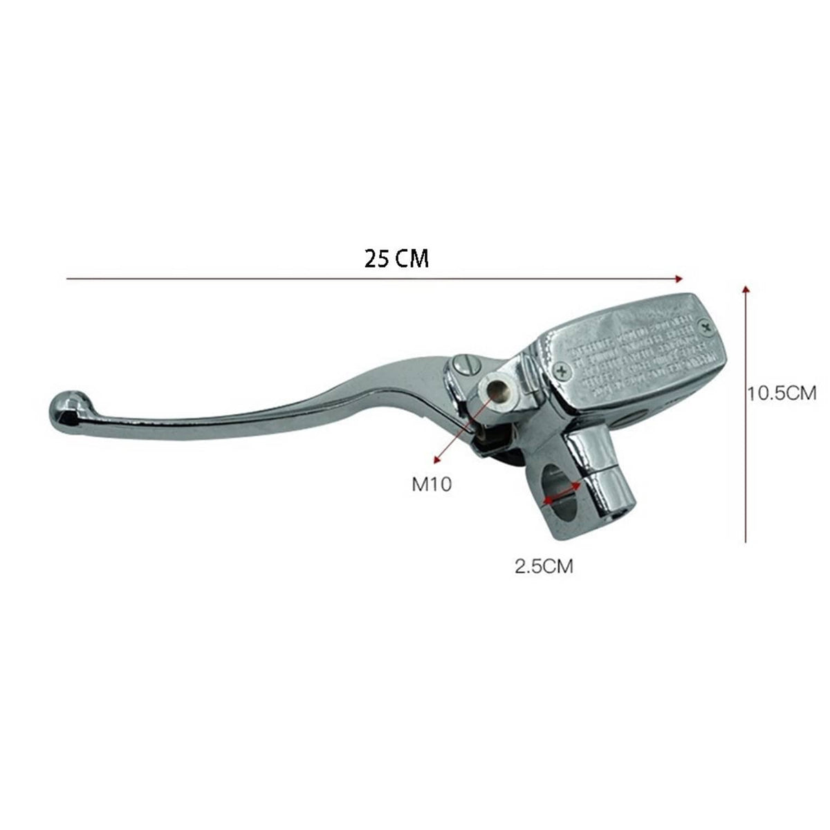 Solidspare 1" Left Hydraulic Brake Master Cylinder Clutch Lever for Suzuki Intruder Chrome