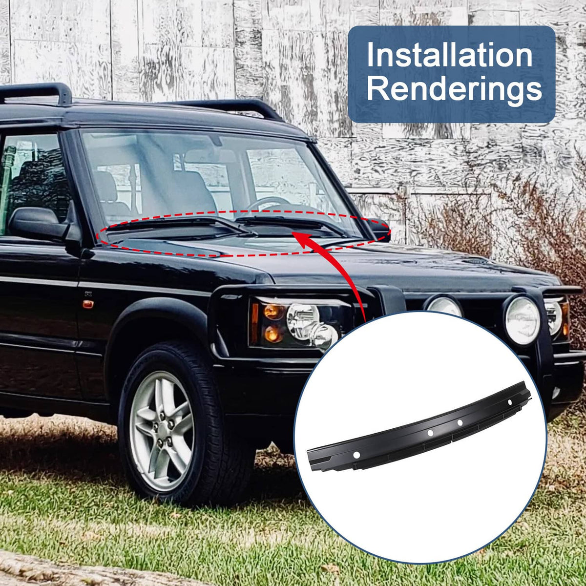 Solidspare Front Wiper Panel Cover For 1999-04 Land Rover Discovery 2 JAK000010PMA AWR3994