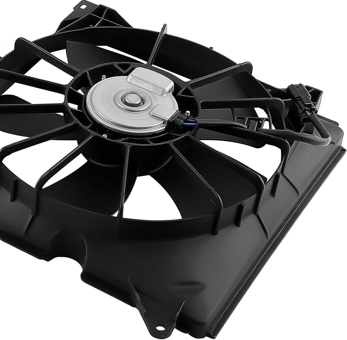 Solidspare 2PCS AC Condenser Radiator Cooling Motor Fan For 2013-2017 Honda Accord Touring