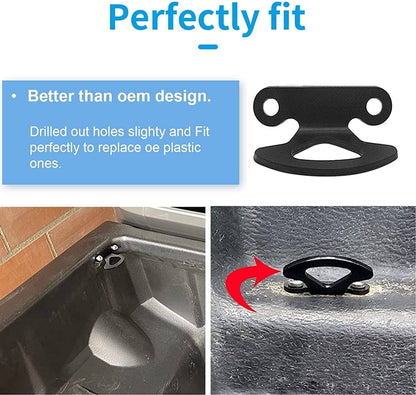 Solidspare Truck Bed Tie Down Hooks Anchors Bracket For 2000-2017 Ford F150 Bed Inner Hook
