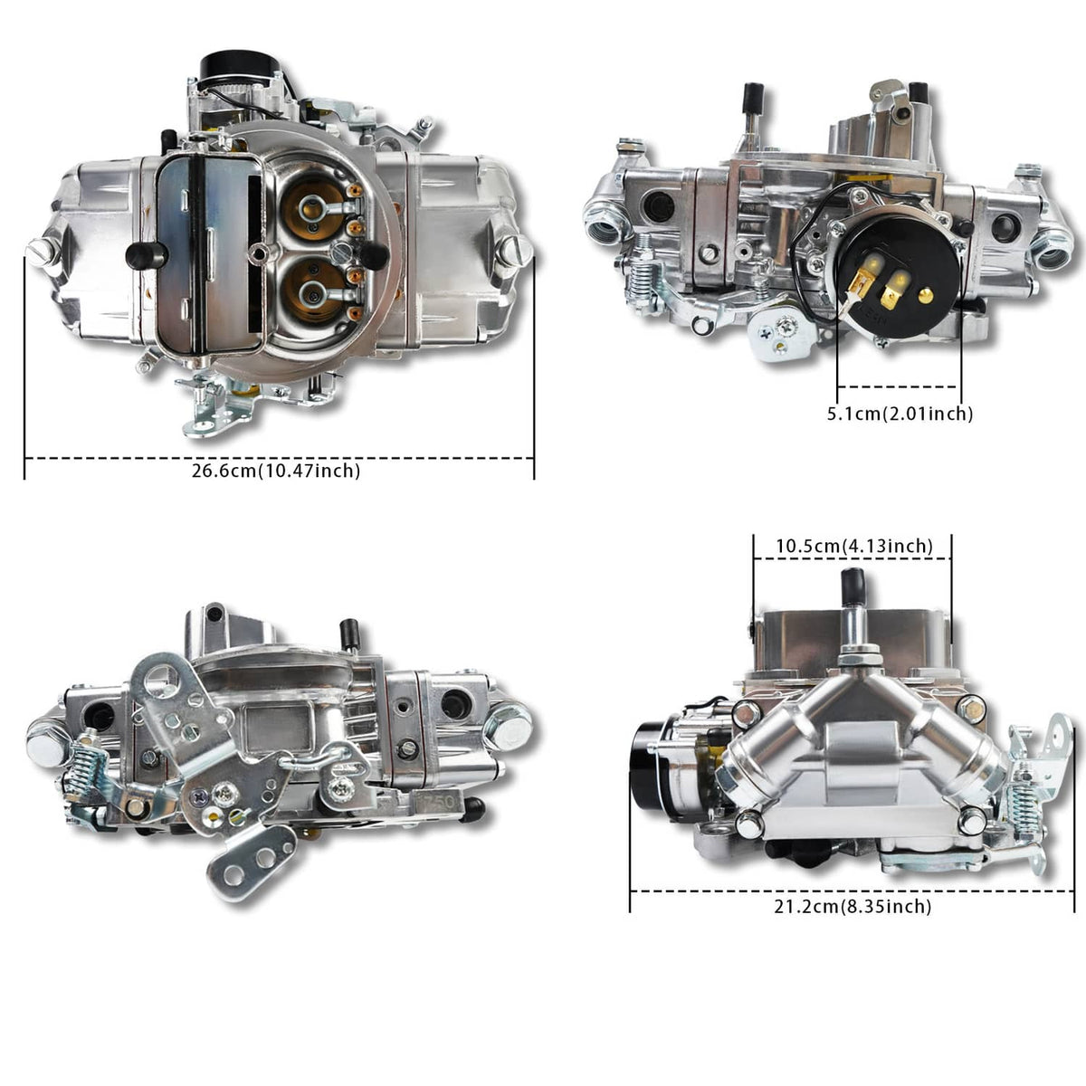 Solidspare 4 Barrel Carburetor E-Choke For Holley Quickfuel Brawler 750 CFM Double Pumper