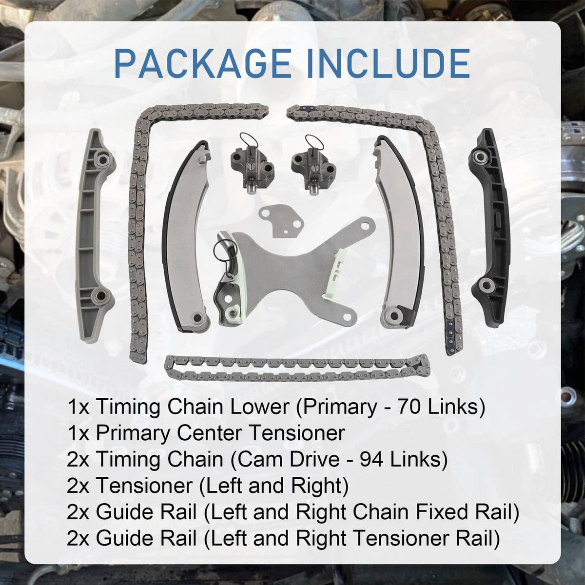 Solidspare Timing Chain Kit  For 2002-2011 Jeep Liberty Dodge Ram Durango Dakota 3.7L SOHC