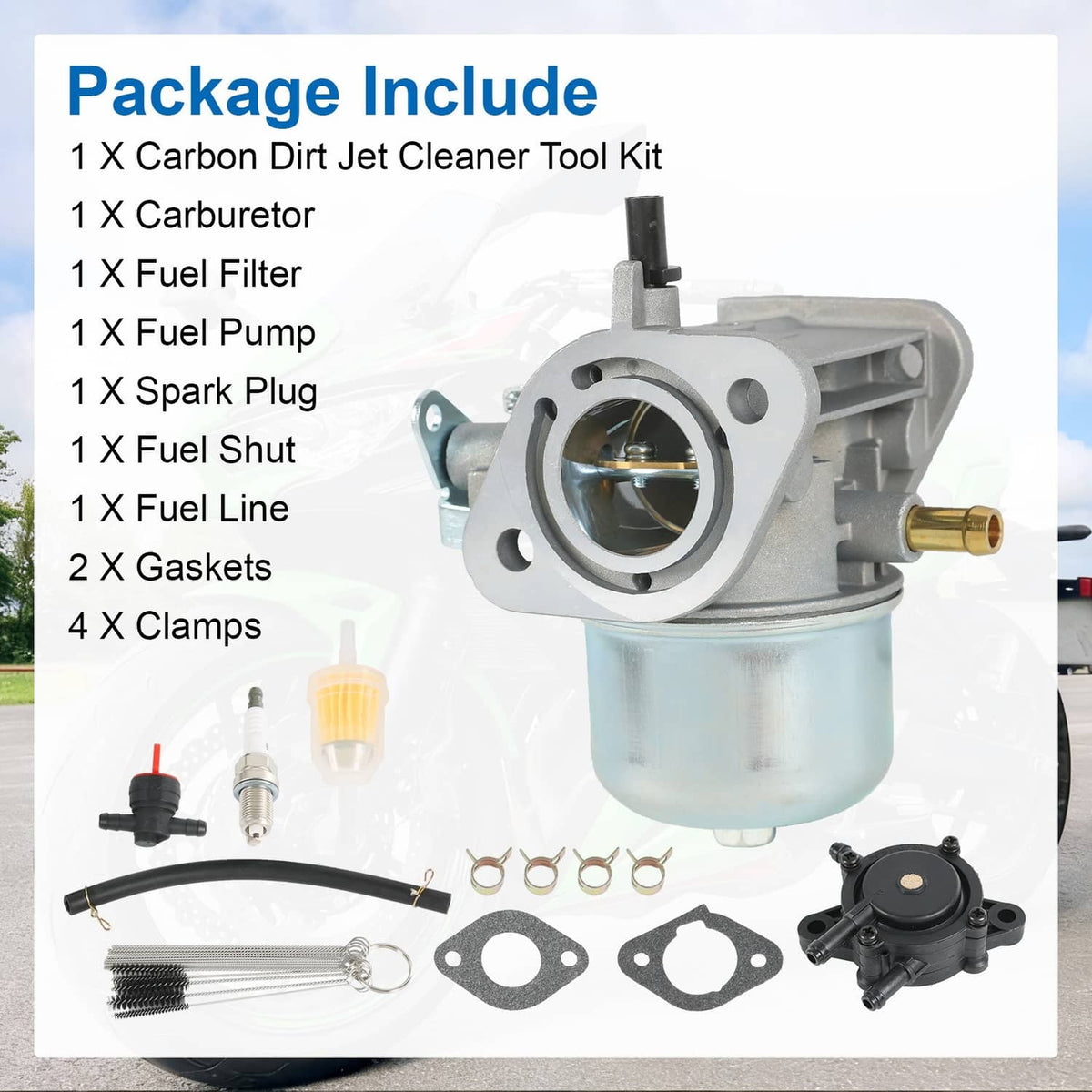 Solidspare FH430V FS481V Carburetor for Kawasaki FH541V FH381V 15003-7061 15003-7107 15004-