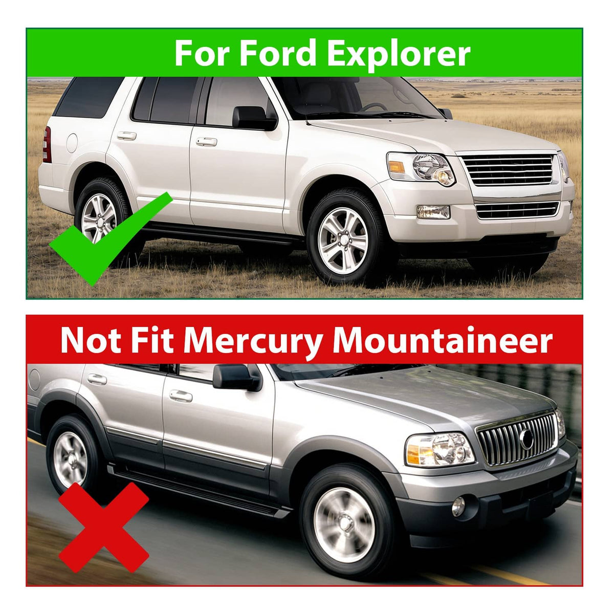 Solid Spare Fog Lights Lamps w/Bulbs+Wiring For Ford Explorer XLT 06-10 & Sport Trac 07-10