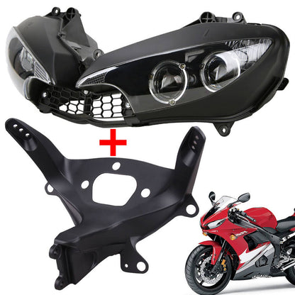 Solidspare Headlight & Upper Fairing Stay Bracket For Yamaha YZF R6S 2006 2007 2008 2009