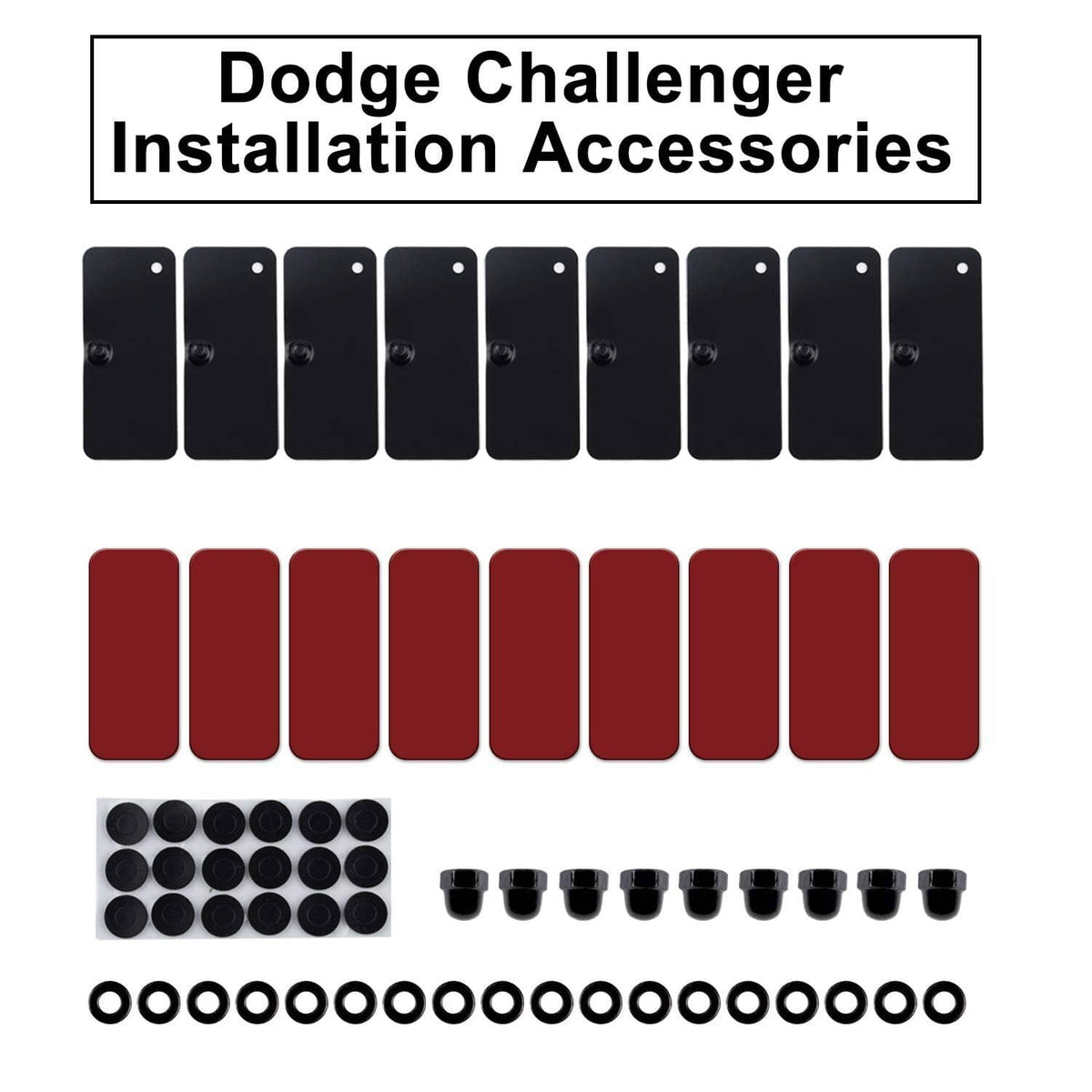 Solid Spare Rear Window Louvers Installation Mounting Tool for Ford Mustang Dodge Challenger