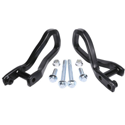Solidspare 2x Black Front Tow Recovery Hooks Set w/Bolts For 2019-2021 GMC Sierra 1500