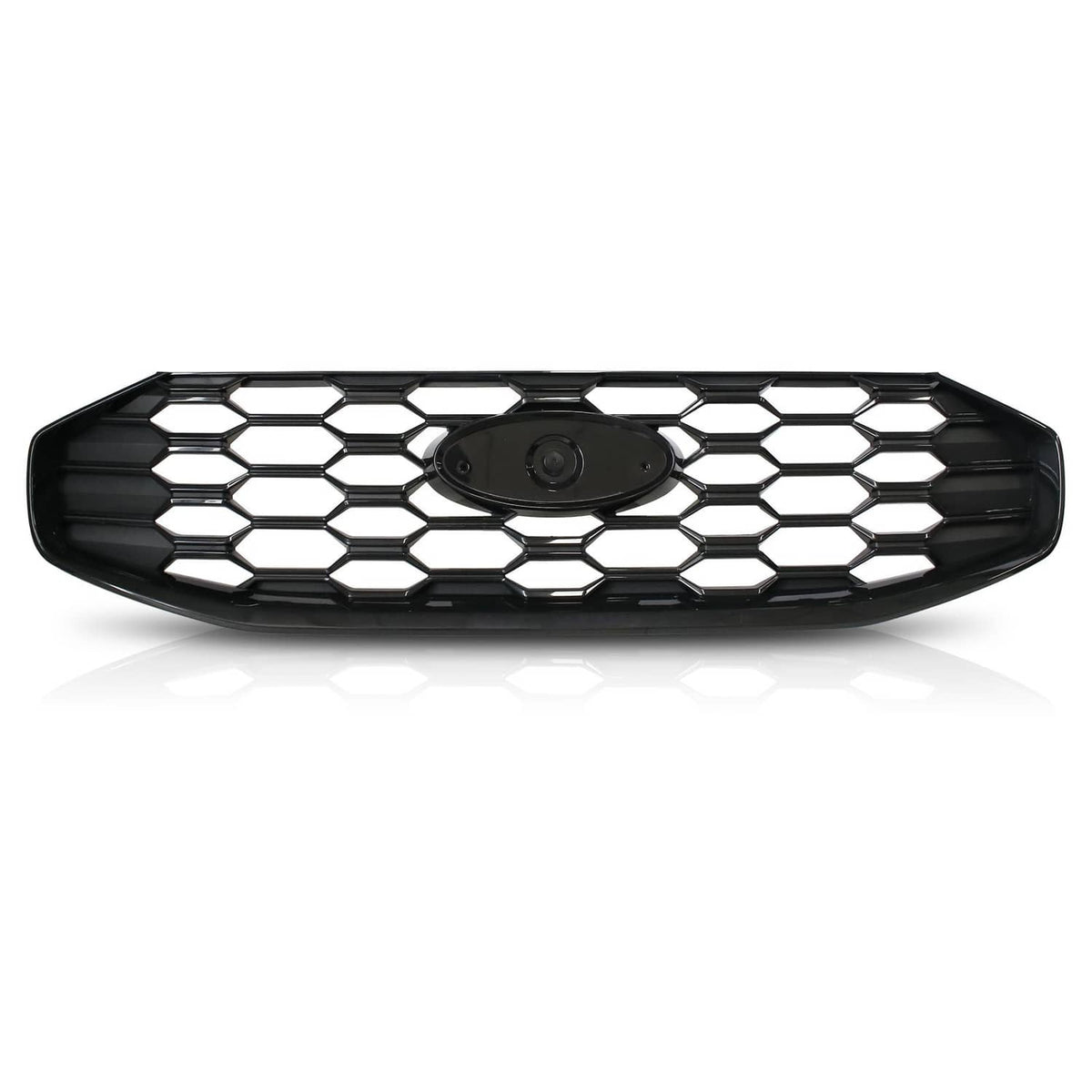 Solidspare For 2023-2025 Ford Escape ST-Line Front Black Grille W/O Radar Holes PJ6Z8200E