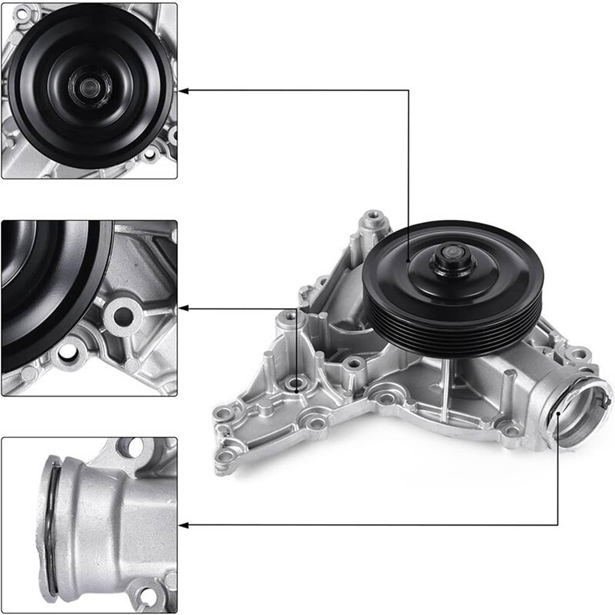 Solidspare Water Pump Kit for MB Mercedes E Class ML SLK C R Mercedes-Benz C300 GLK350 E350