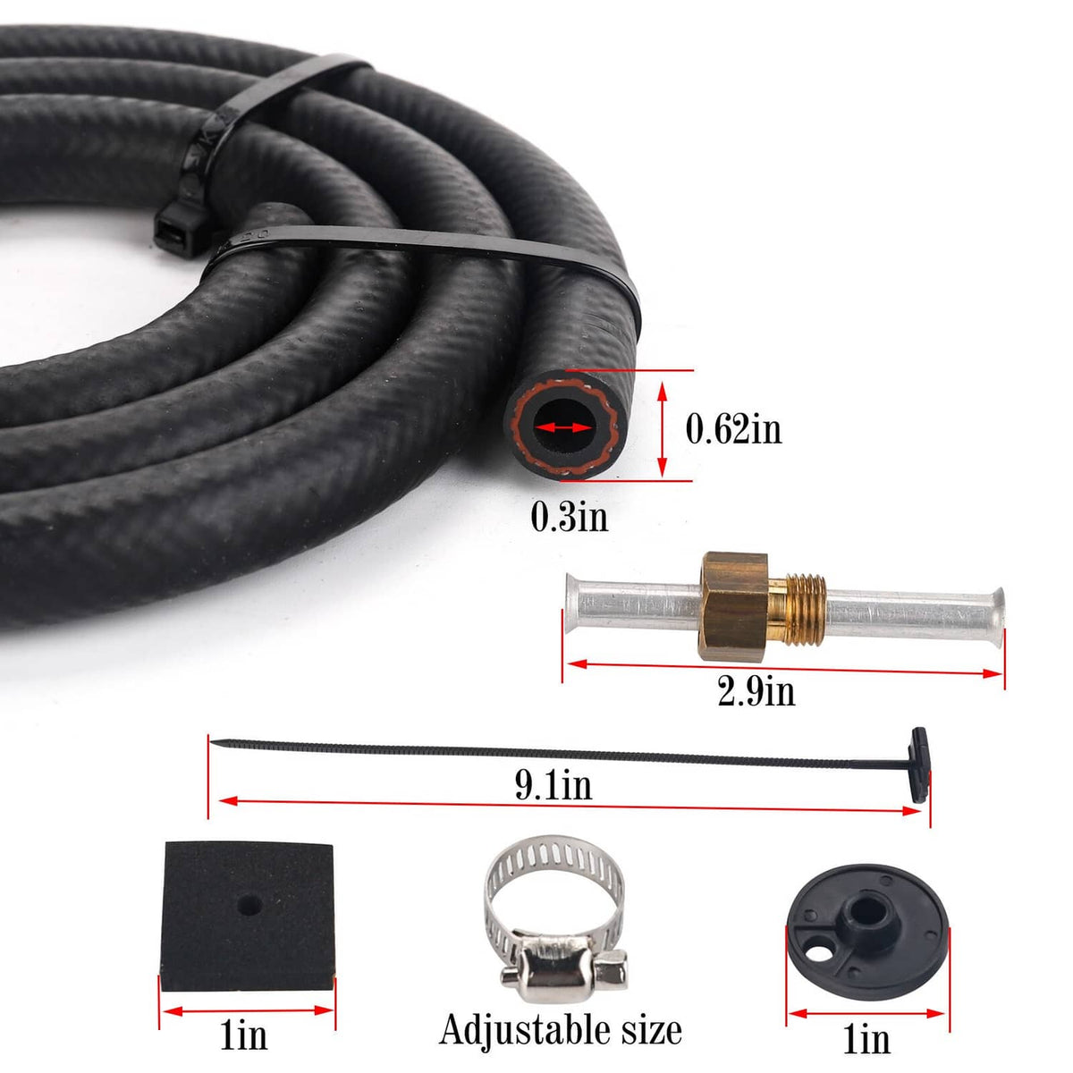 Solidspare Aluminum Transmission Oil Cooler + Hose /Mounting Kit 4 Row Radiator Auto-Manual