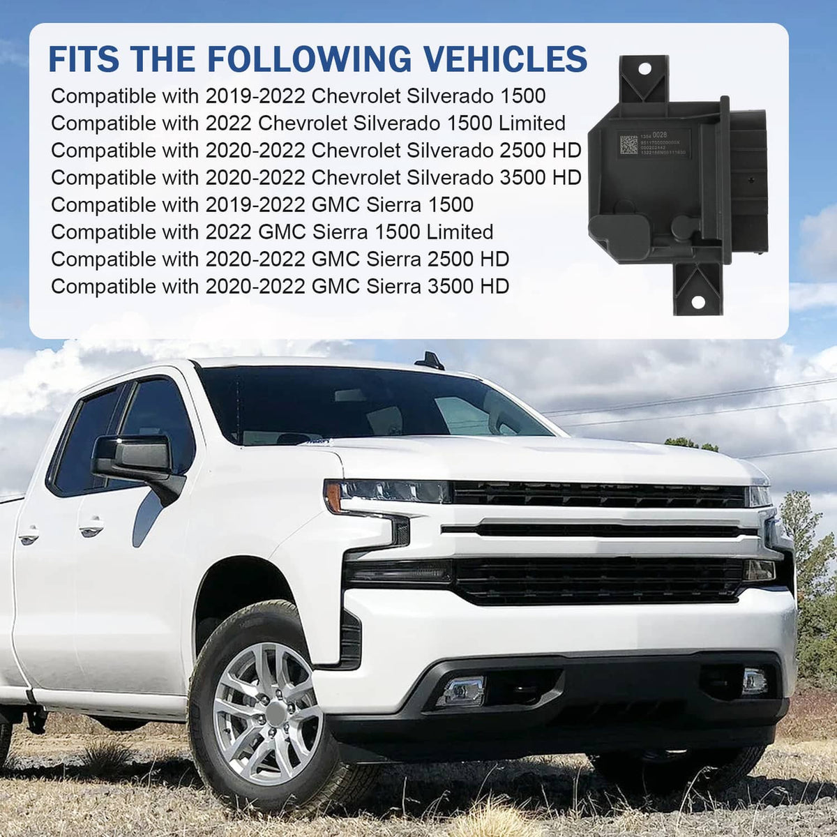 Solidspare For 2019-2021 Chevy Silverado Fuel Pump Control Module 13540028 13537053
