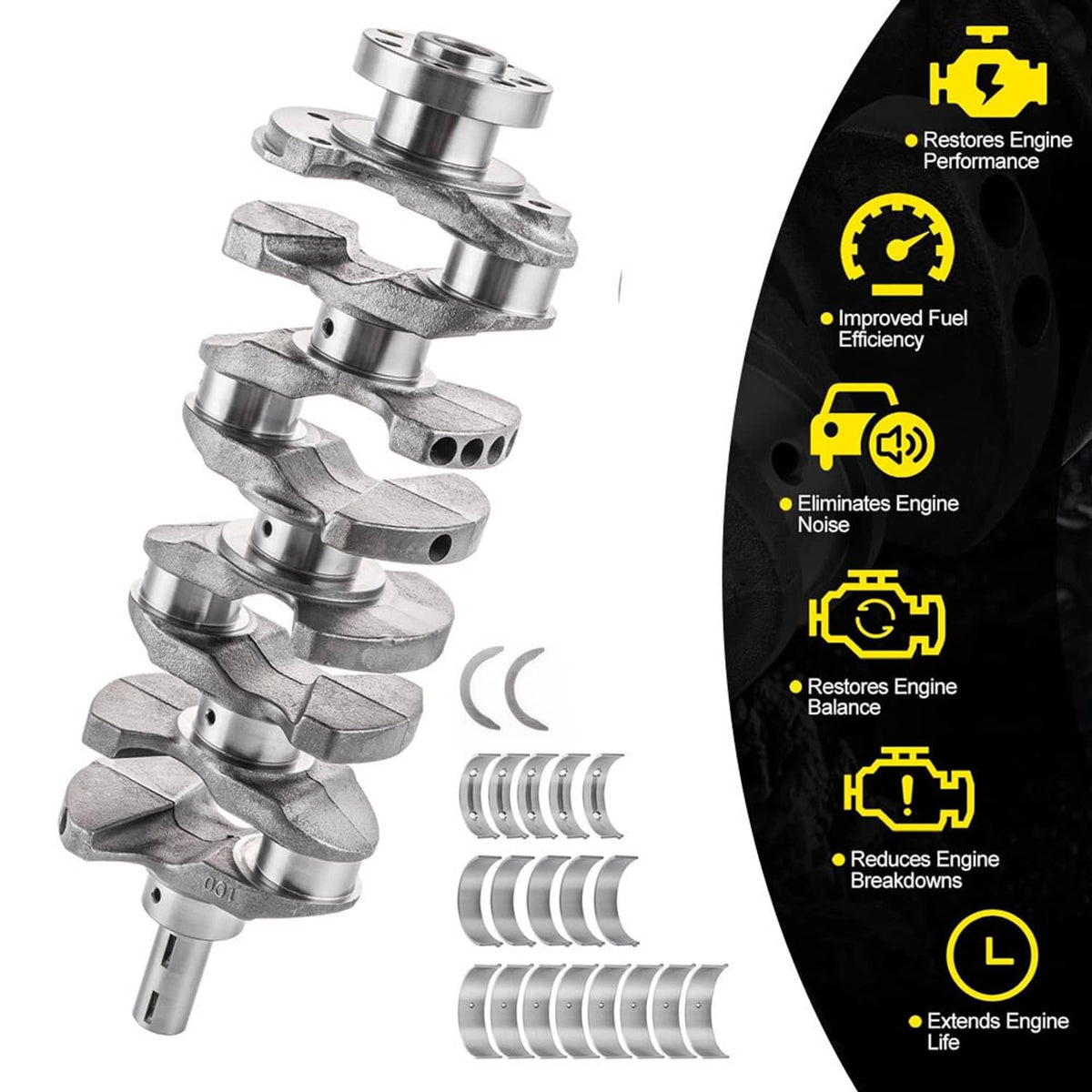 Solidspare For Hyundai Santa Fe Sport 2.4L 2013-2018 Engine Crankshaft and Bearing Kits New