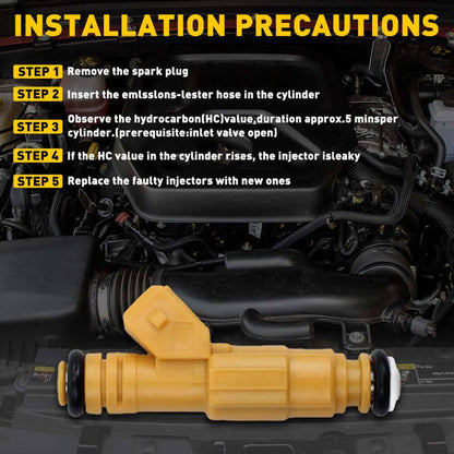 Solidspare 6Pcs New Fuel Injectors 0280155710 For 87-98 JEEP Cherokee 4.0L EV1 4 Hole