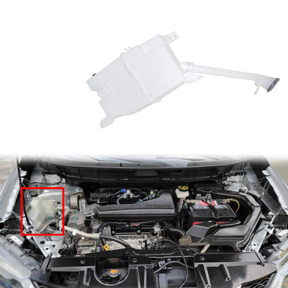 For 2014 2015 2016 Nissan Rogue 2.5L Washer Reservoir Windshield Tank 289104BA0A