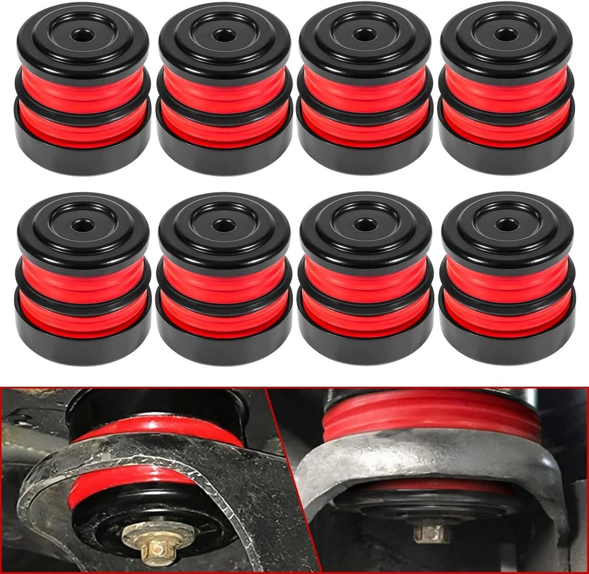 Solidspare Silicone Body Mount Bushing Kit for 2008-2016 Ford F250 F350 Super Duty Crew Cab