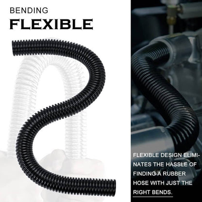 Solidspare Universal 36'' Stainless Steel Radiator Flexible Coolant Water Hose Kit w/4 Caps