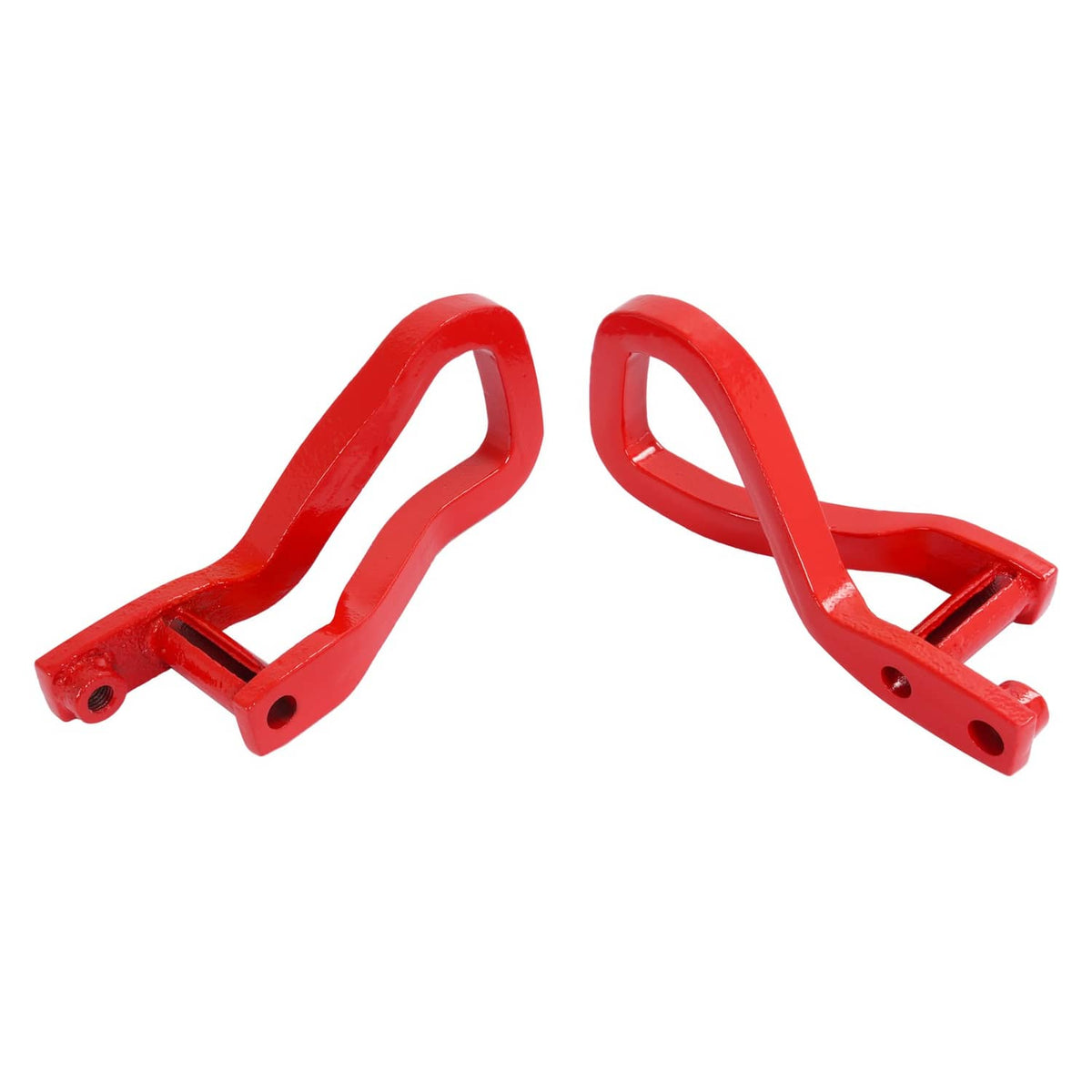 Solid Spare For GMC Sierra 1500 2019-2026 Heavy Duty Front Car Tow Hooks w/ Bolts Red